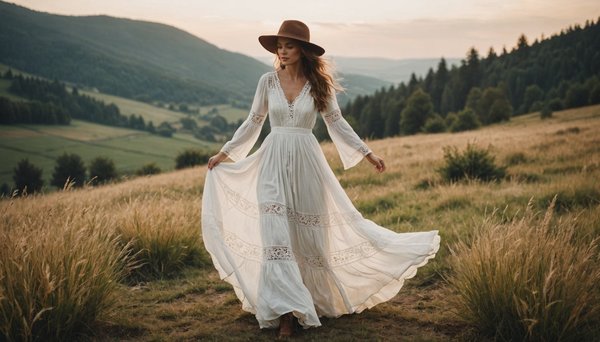 Robe blanche bohème longue : une touche d'élégance intemporelle